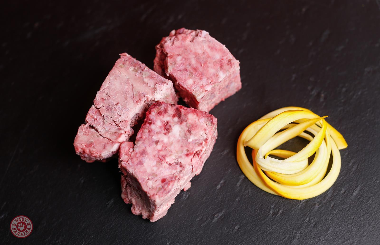 Wildfett in Würfeln