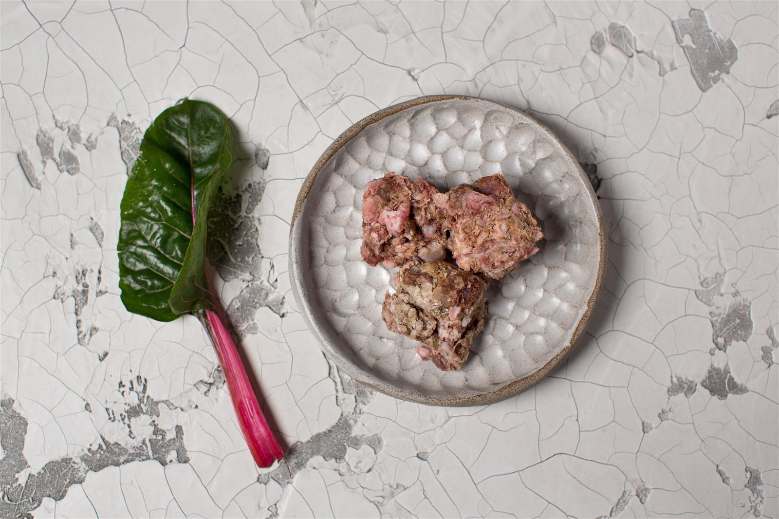 Pferdeknochenmus in Würfeln