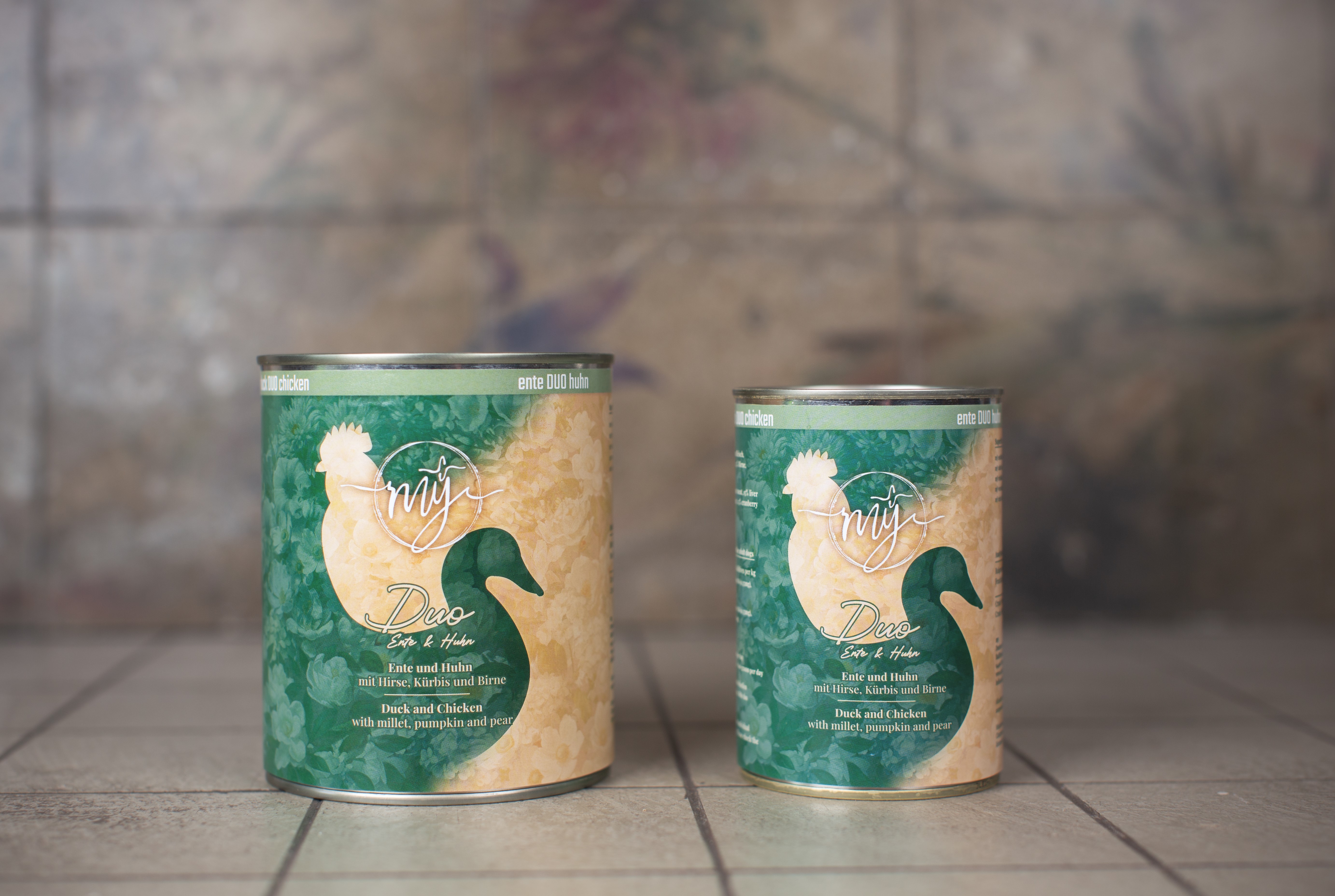 Duo Ente & Huhn mit Hirse, Kürbis und Birne 820g