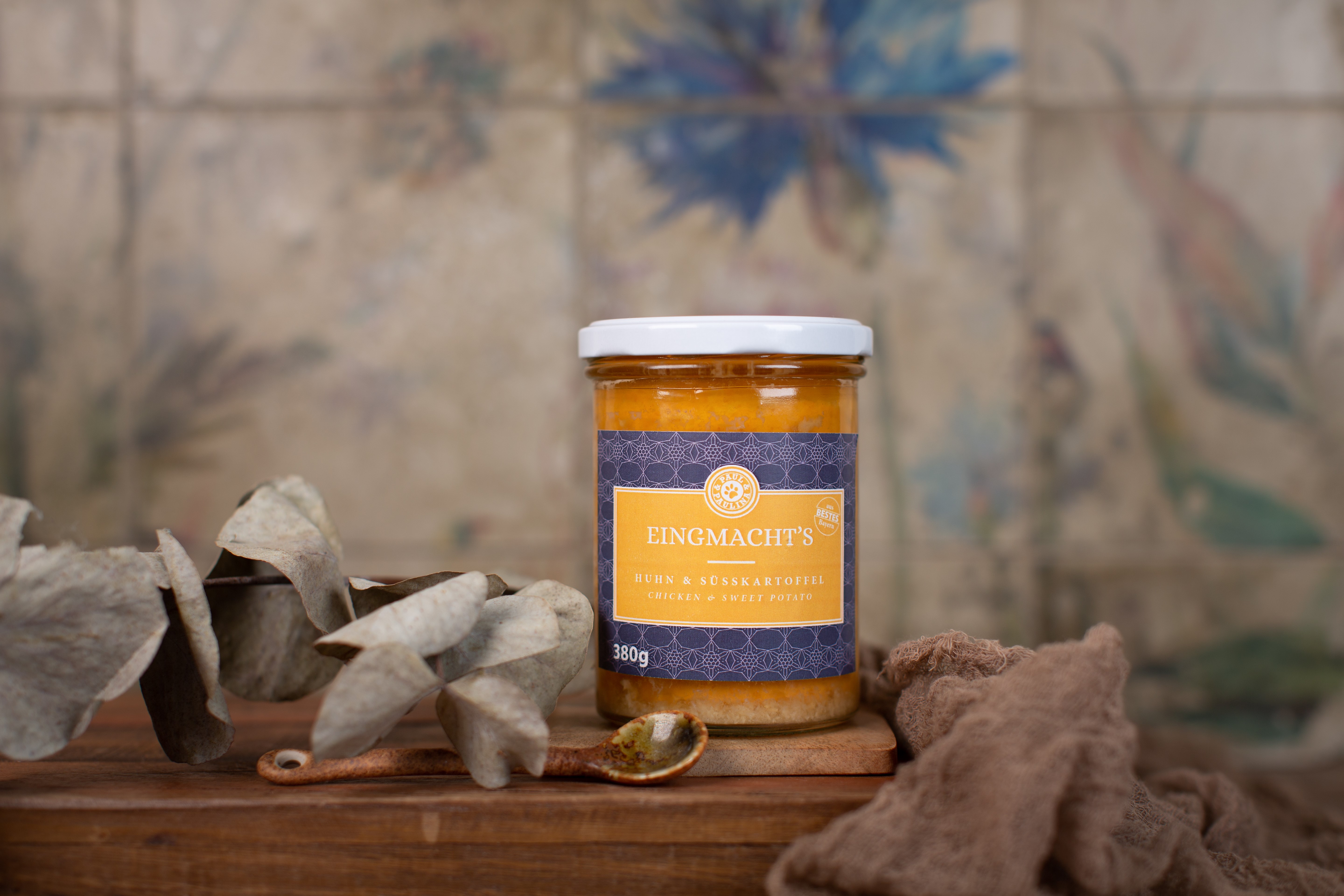 Huhn mit Süßkartoffel, Frischkäse und Petersilie 380g