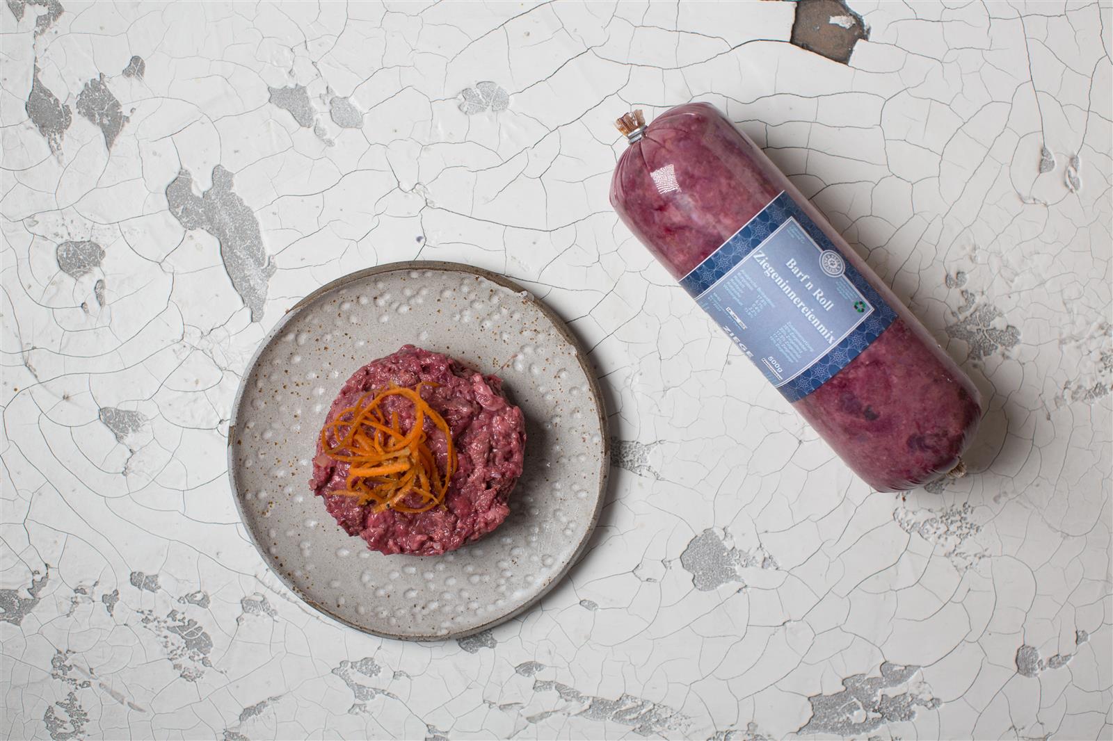 Barf n Roll Ziegeninnereienmix