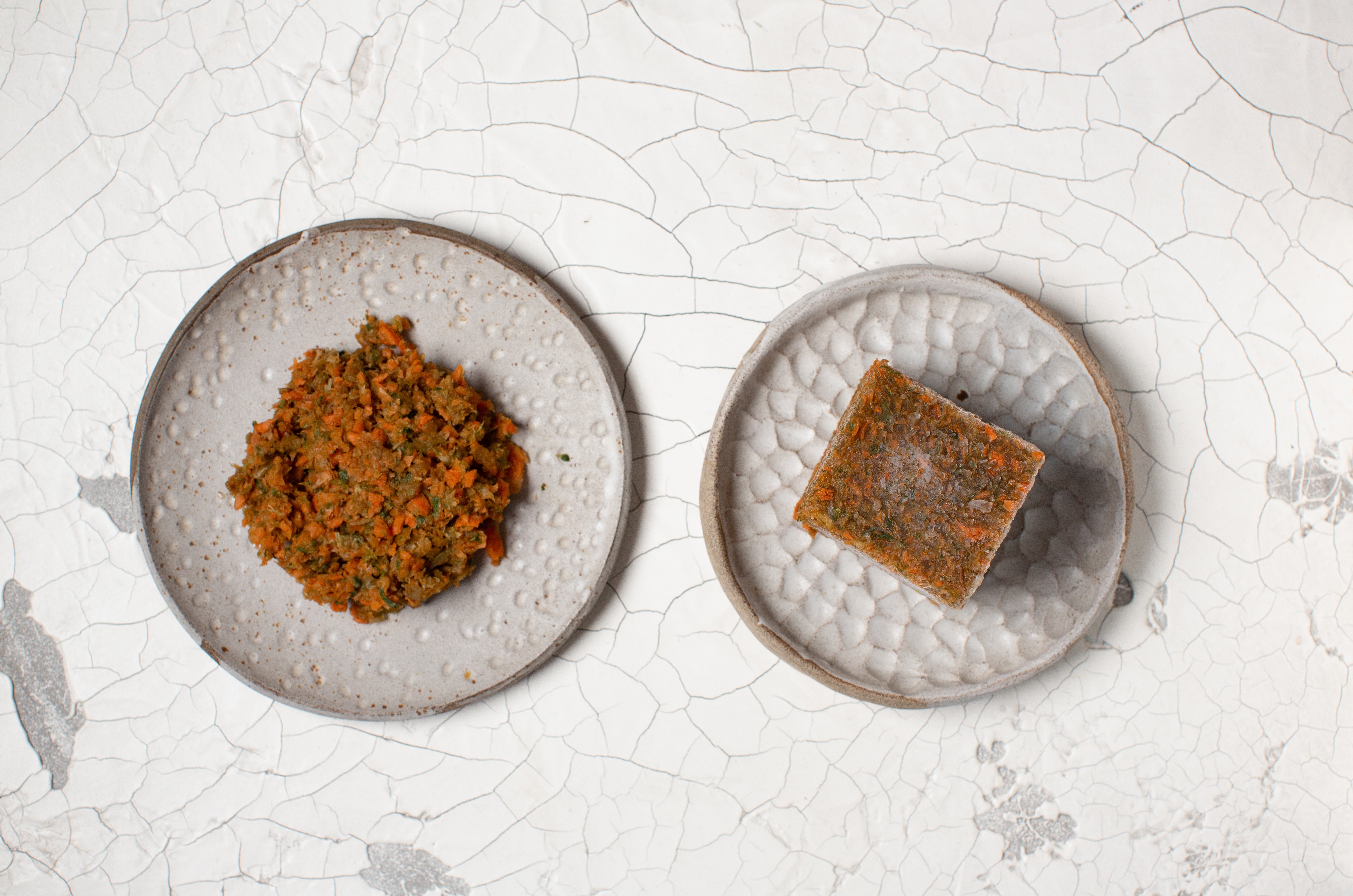 Vitamin Shot in Würfel roh