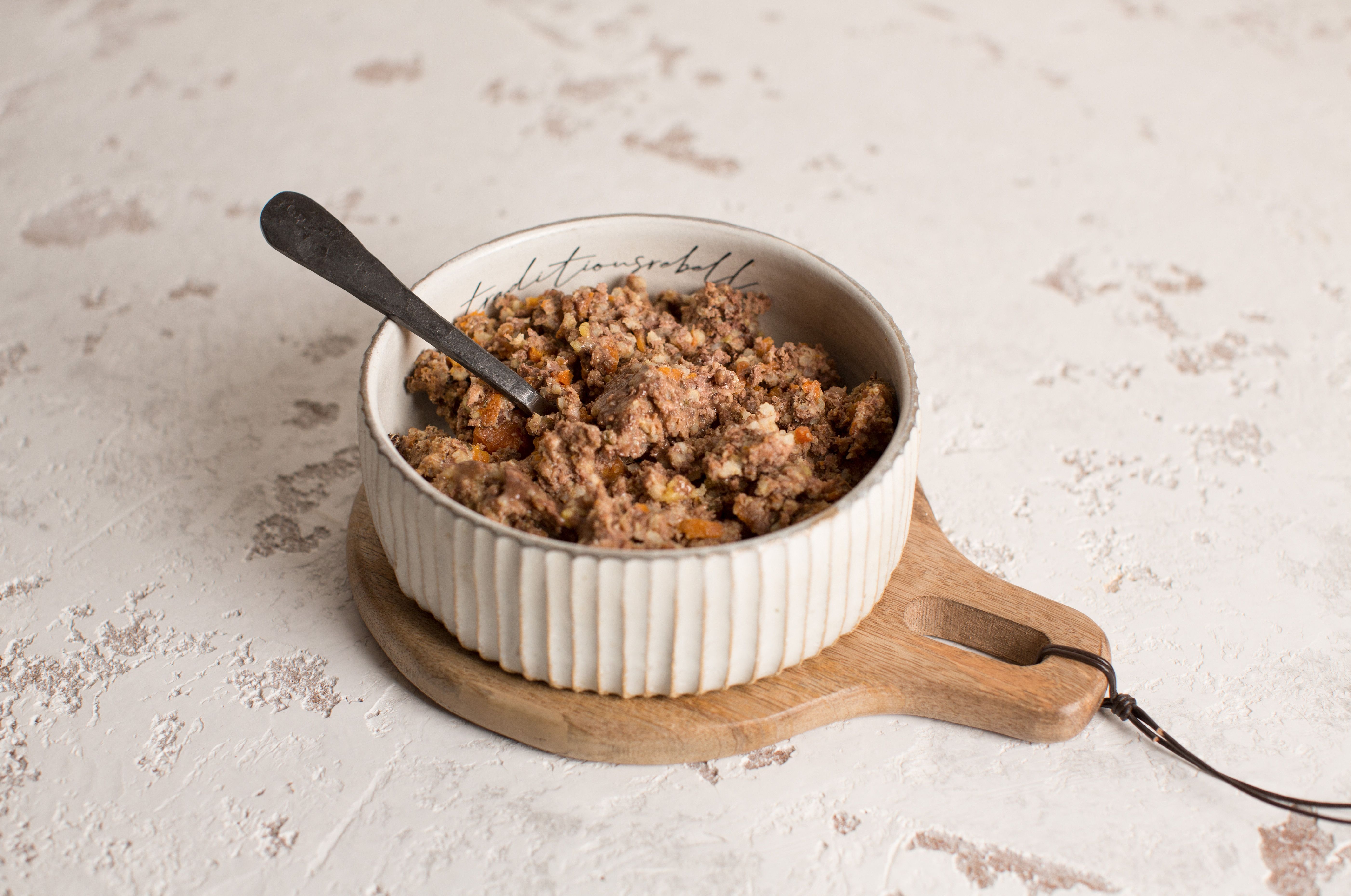 Herzstück Rind mit Hirse, Zucchini und Haselnuss 200g