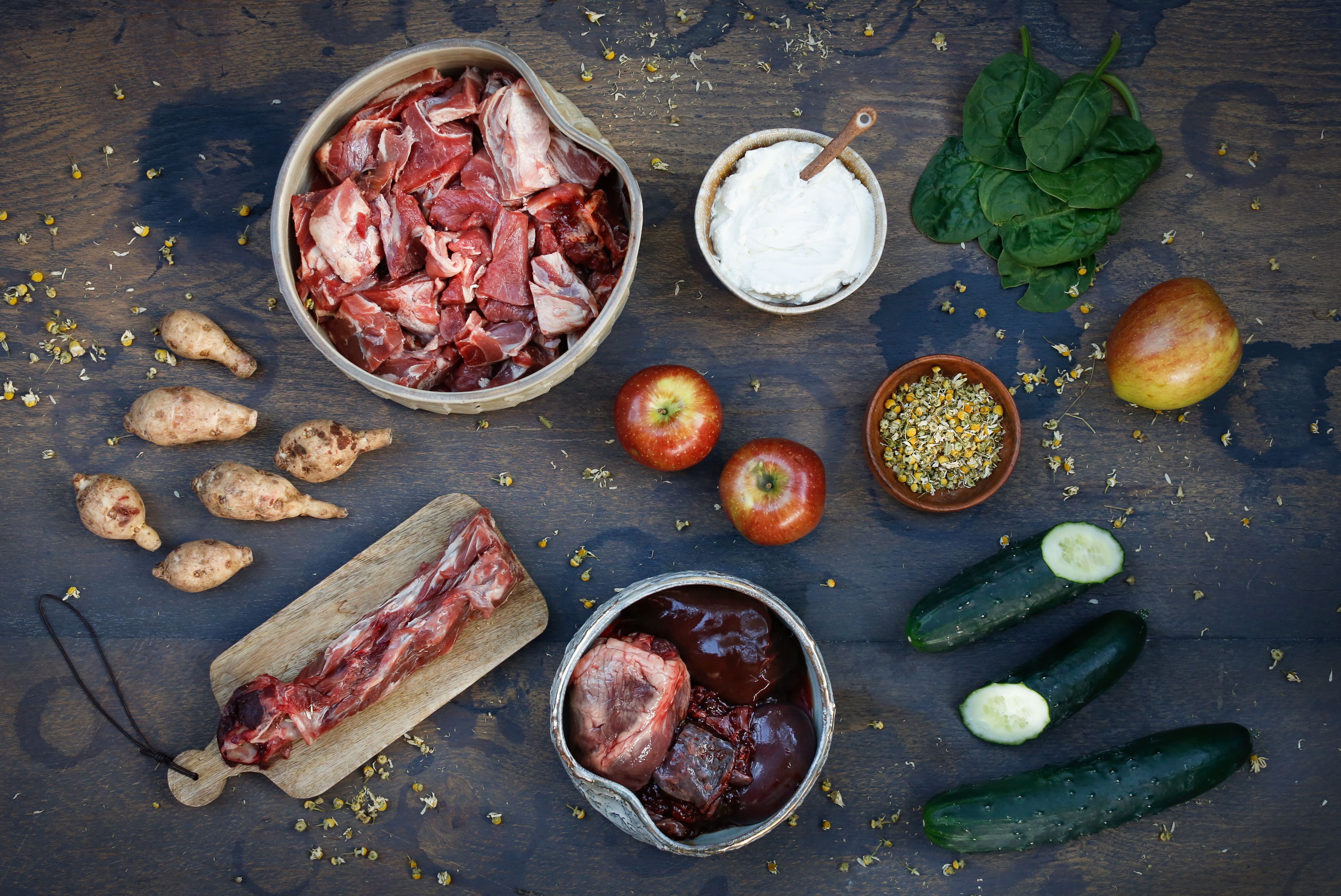 Ziege. Topinambur. Quark. Blattspinat. Gurke 6x410g