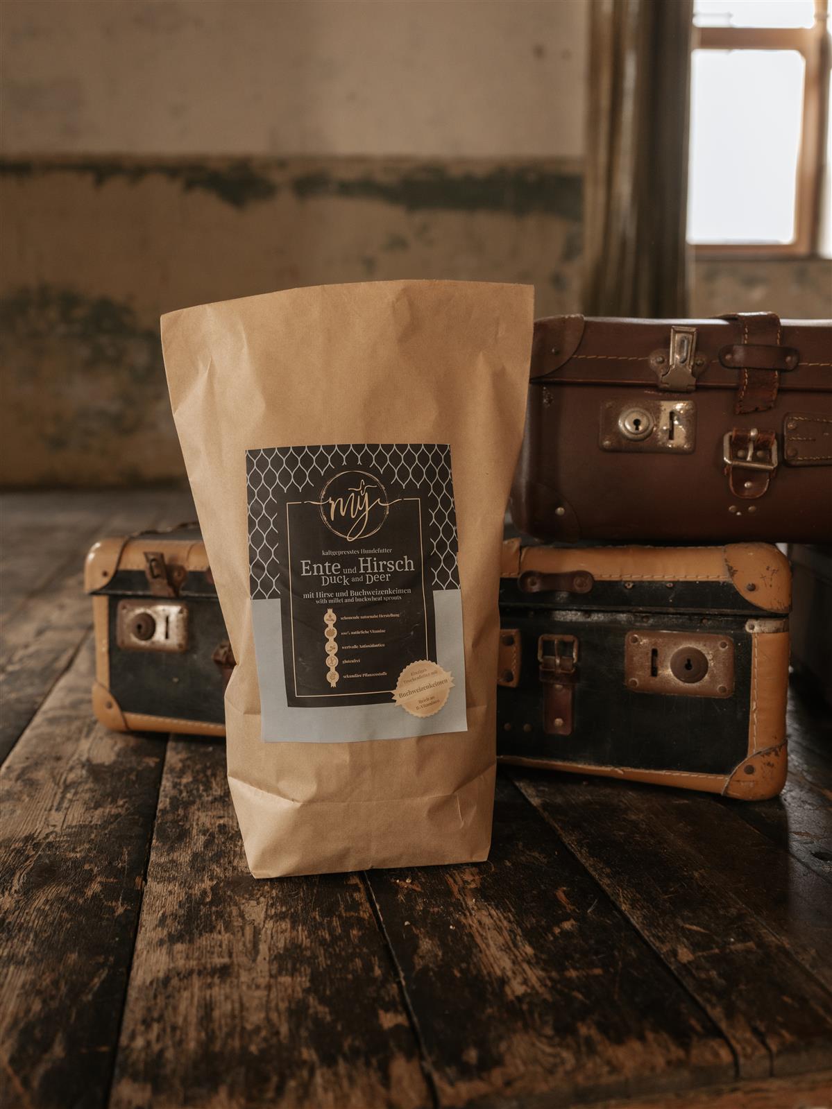 Ente und Hirsch mit Hirse und Buchweizenkeimen 1,5kg