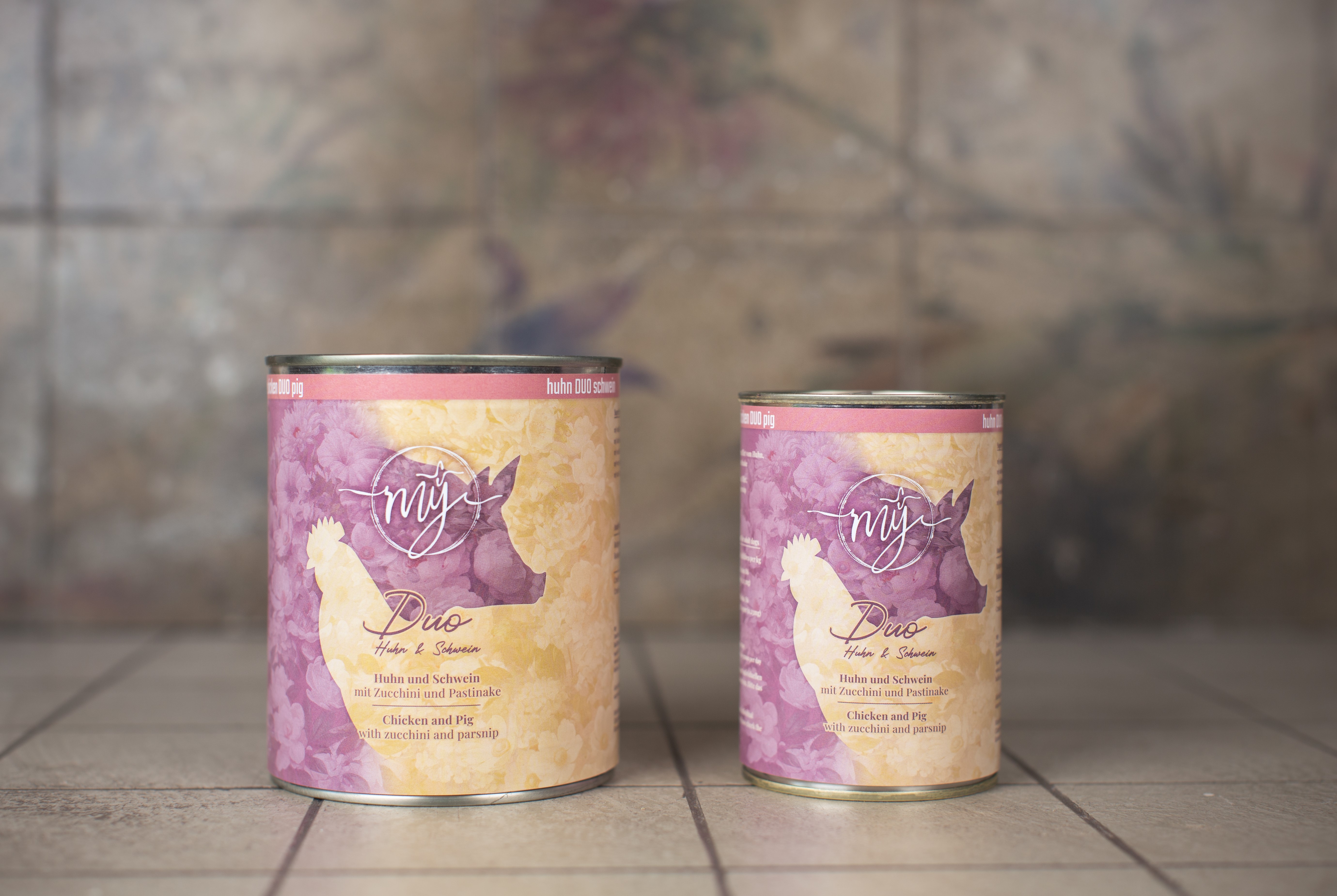 Duo Huhn & Schwein mit Zucchini und Pastinake 6x820g