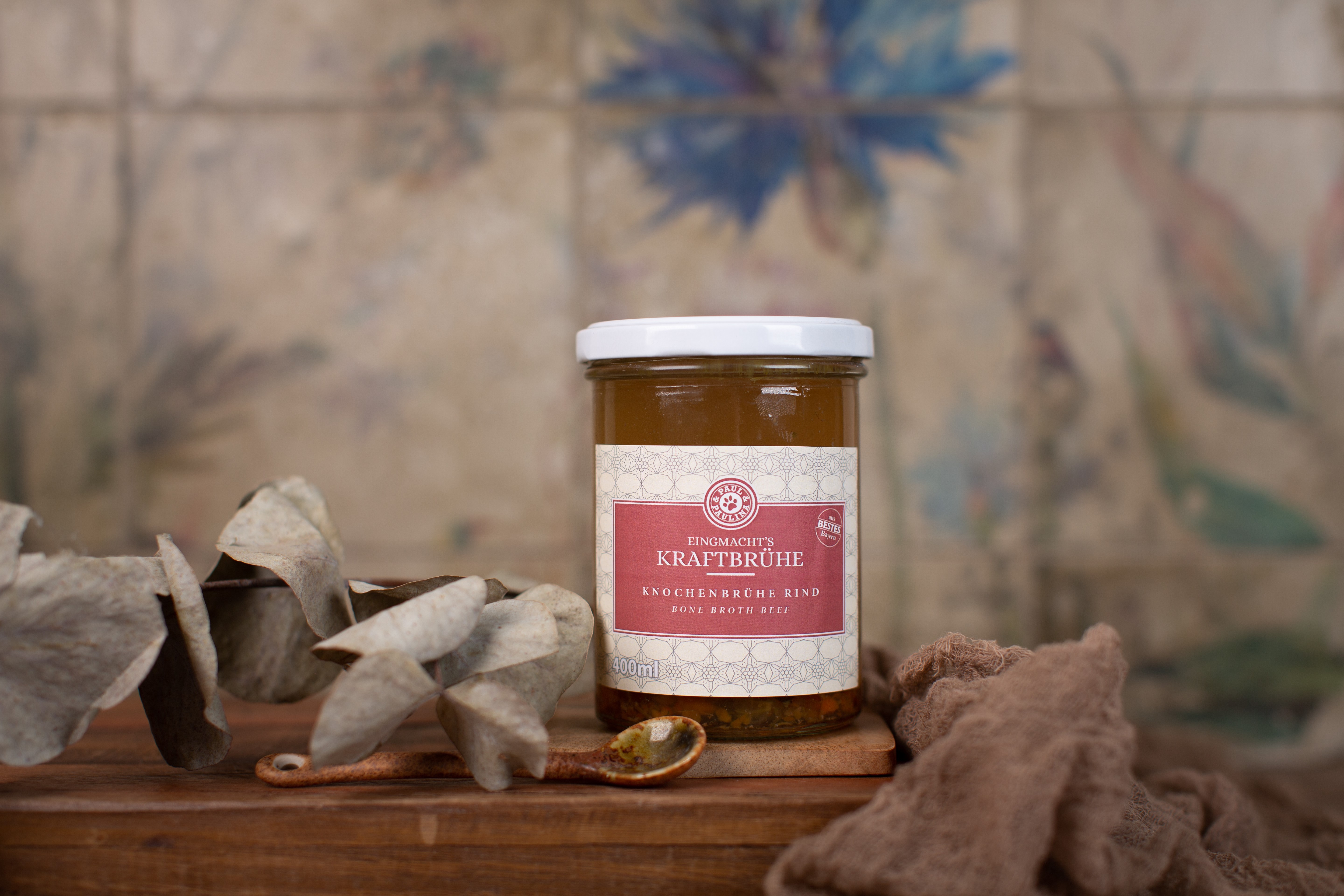 Knochenbrühe vom Rind mit Gemüse 400 ml