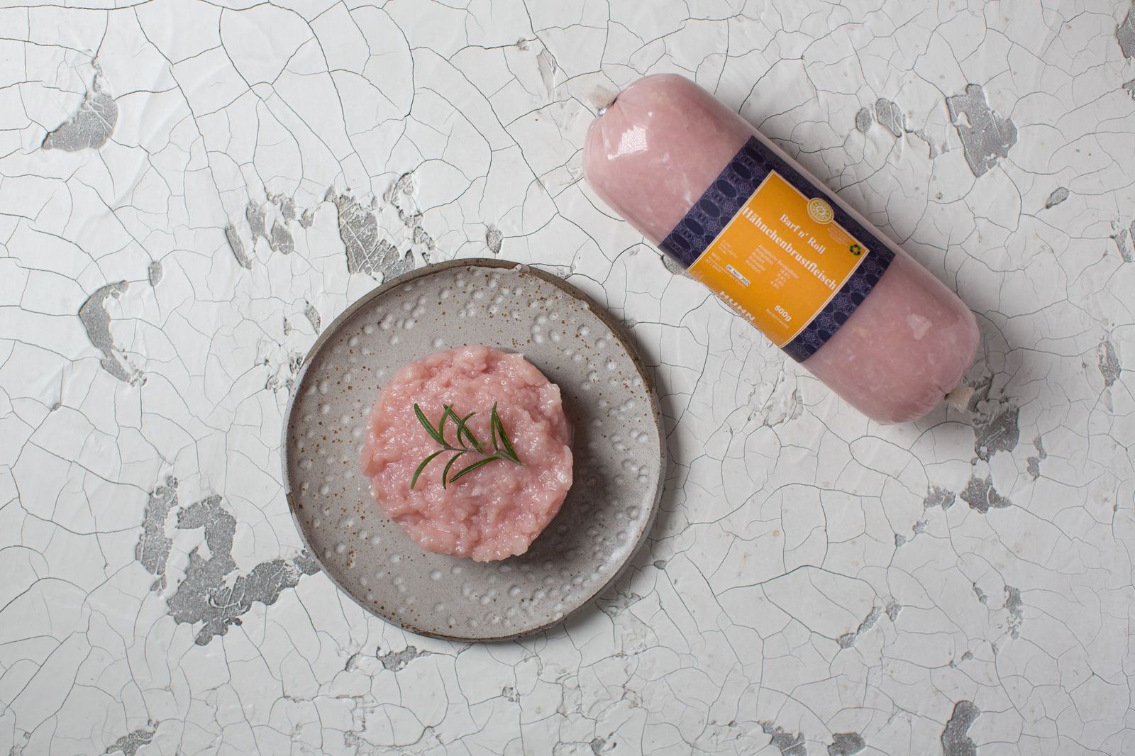 Barf n Roll Hähnchenbrustfleisch gewolft 500 g