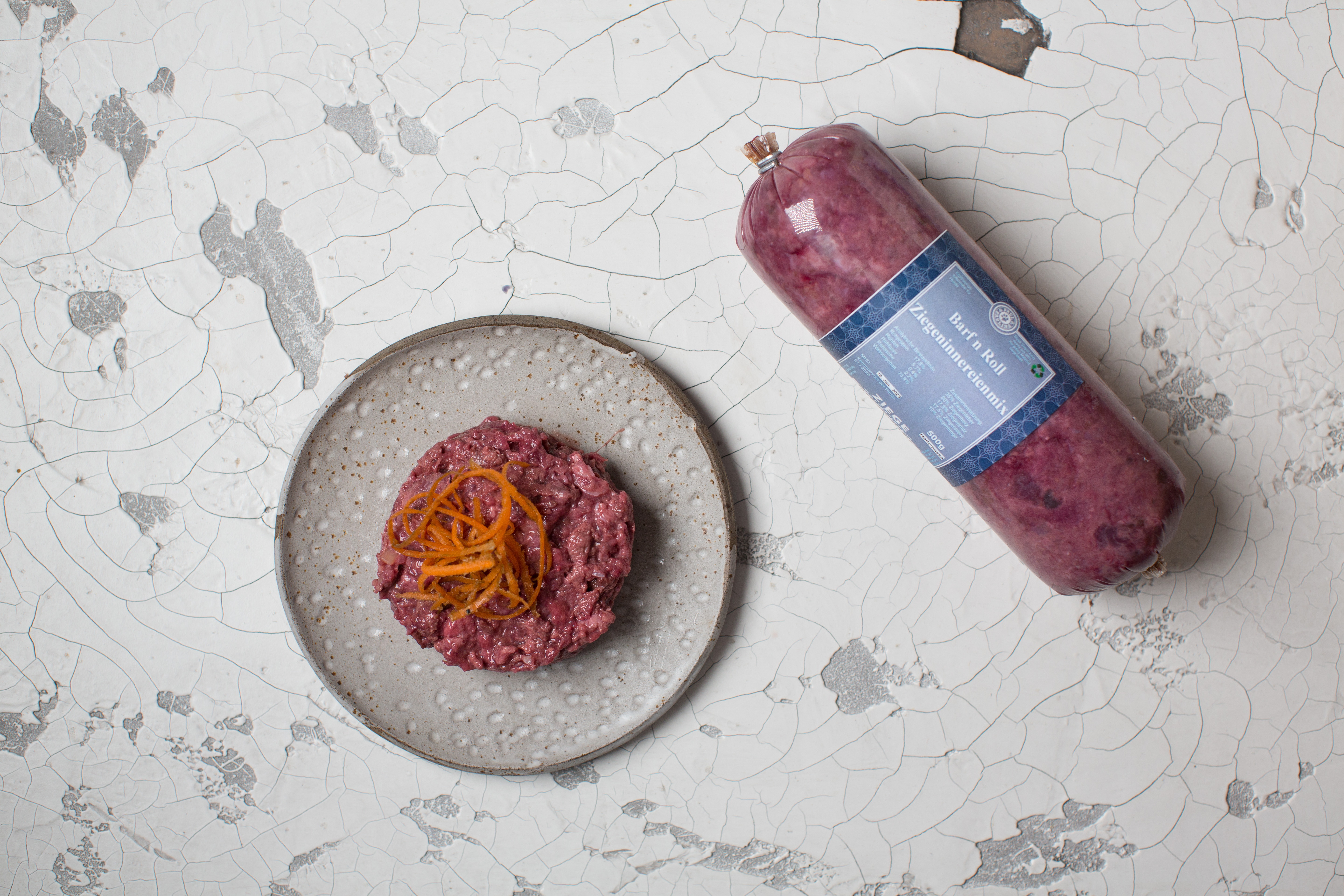 Barf n Roll Ziegeninnereienmix 500g