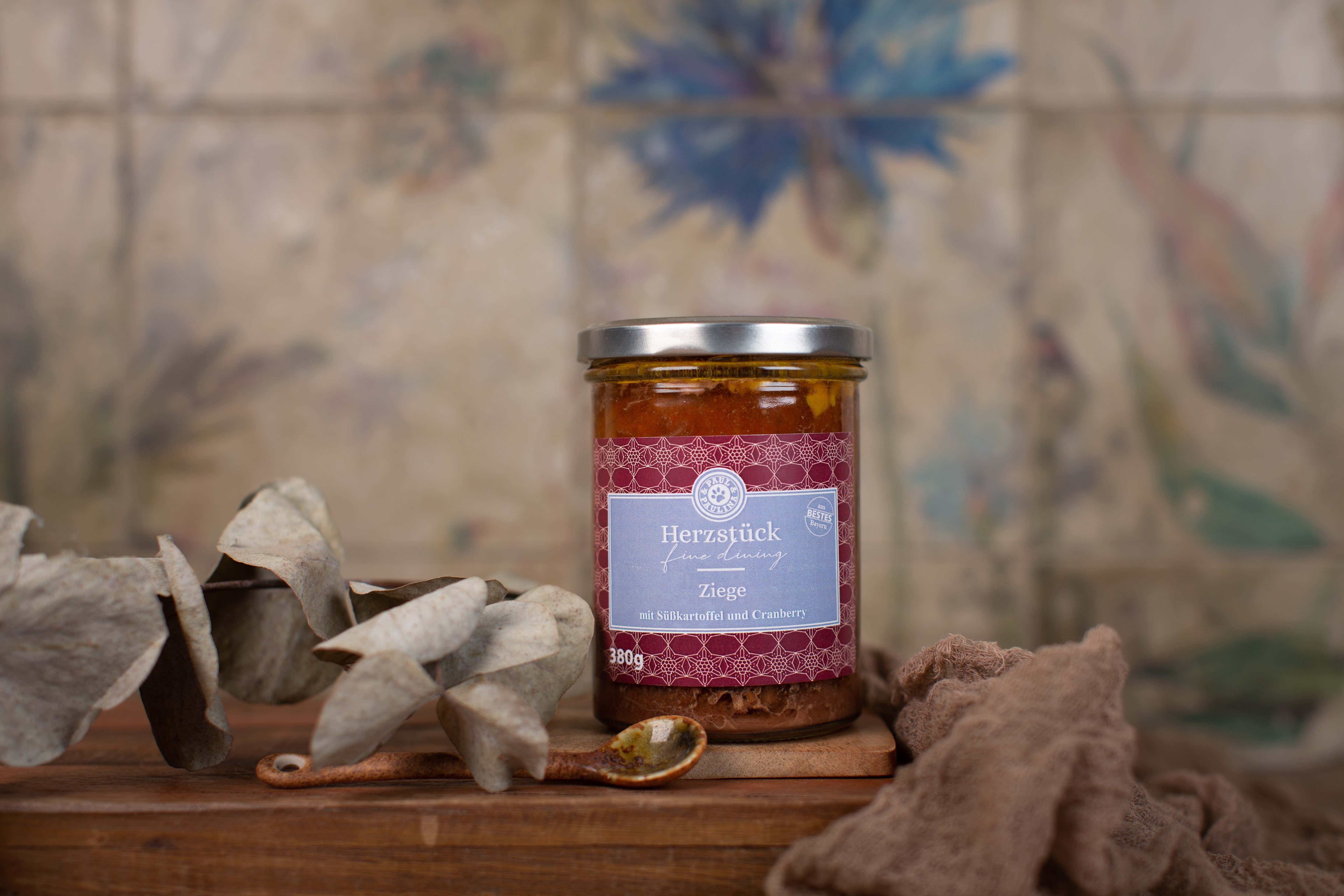 Herzstück Ziege mit Süßkartoffel und Cranberry 200g