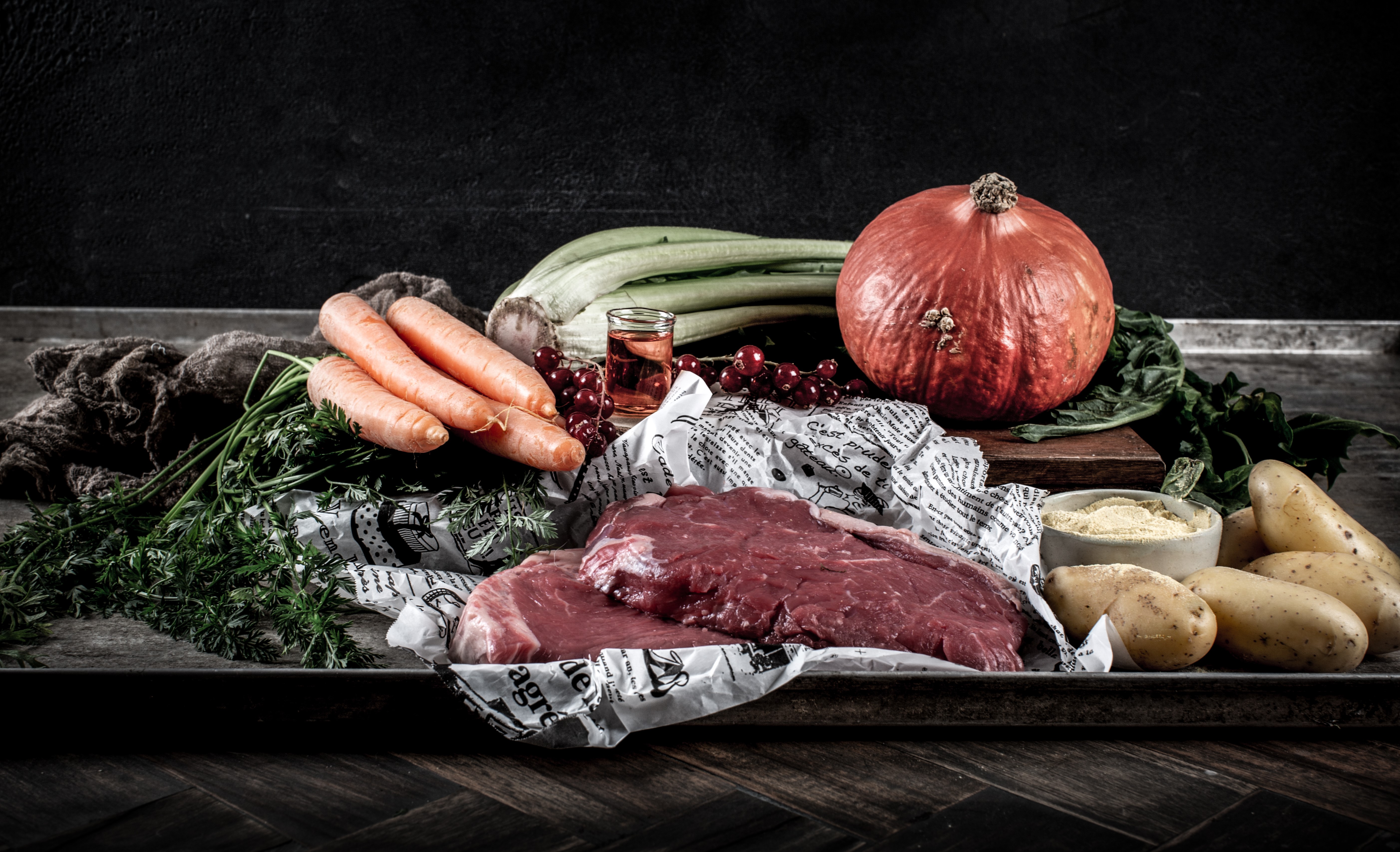 Weiderind mit Kartoffeln und Kürbis 1,5kg