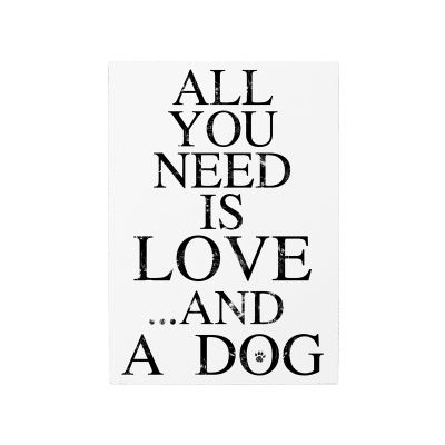 Wandtafel "All you need love and .."